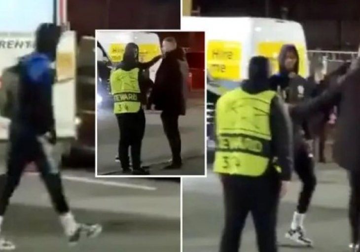 Navijač vrijeđao Rashforda ispred Old Trafforda, a on krenuo u obračun