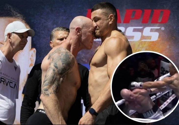 Nabrijani ćelavac na sučeljavanju udario glavom rivala, kada je ušao u ring nije znao gdje se nalazi