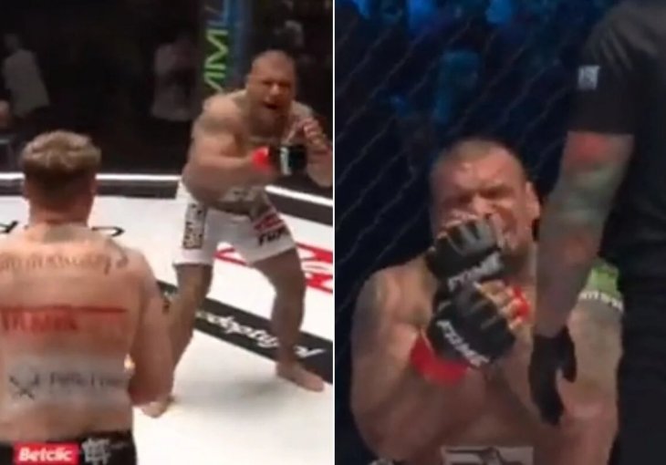 JEZIVA SCENA: Reper ušao u oktagon, a zatim je počeo jaukati od bolova (VIDEO)