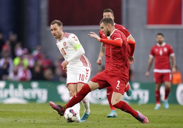 ORLOVI SPUŠTENI NA ZEMLJU Nogometaši Danske razbili Srbiju, Eriksen povratak na Parken obilježio majstorskim pogotkom