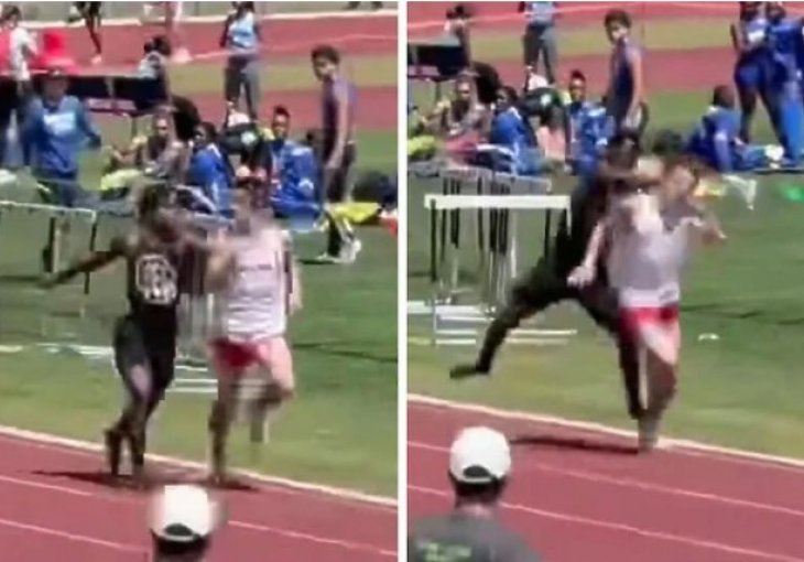 Atletičar brutalno udario šakom u glavu i nokautirao protivnika tokom utrke