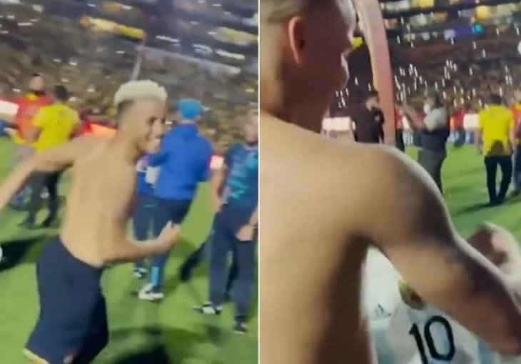Messi mu dao svoj dres na kraju utakmice, a reprezentativac Ekvadora reagovao kao malo dijete
