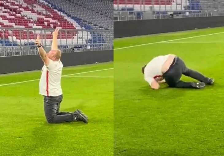 NAVIJAČ KOLNA NAPRAVIO SHOW NA STADIONU  BAYERNA: Snimak podijelio i klub za koji navija, OVO JE HIT (VIDEO)