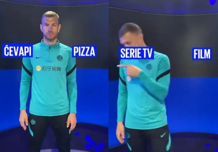 Džeko birao između ćevapa i pizze pa Italijane ostavio u šoku
