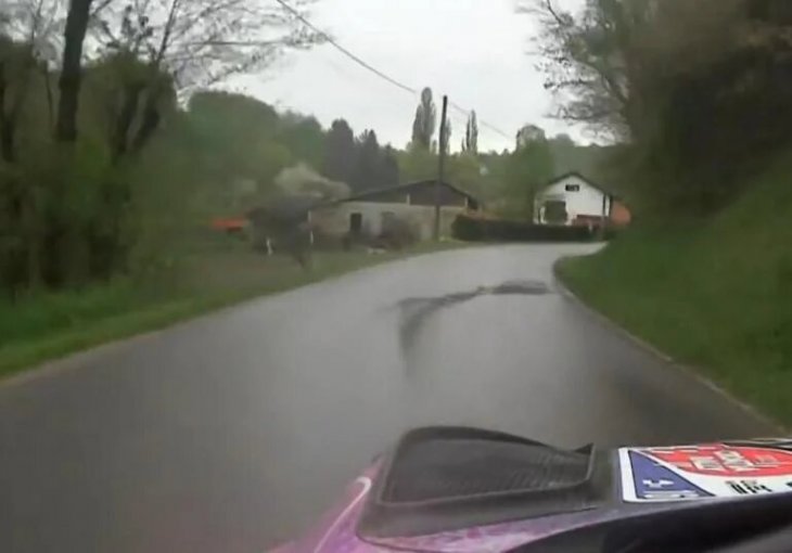 Francuski vozač tokom relija u Hrvatskoj uletio u dvorište porodične kuće, reakcija porodice ga oduševila