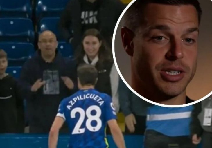 Azpilicueta sreo navijača s kojim se svađao nakon utakmice, pa pokazao kakav je gospodin