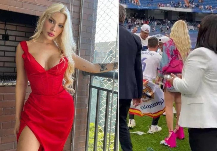 POTPUNO UKRALA ŠOU ZVIJEZDAMA KRALJEVA: Ko je atraktivna plavuša koja je privukla veliku pažnju na proslavi Realove titule?