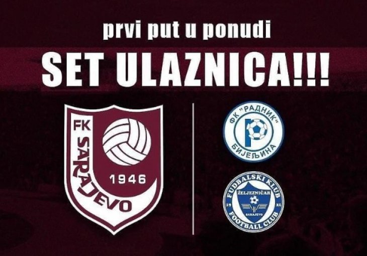 FK Sarajevo po prvi put u prodaju pušta 