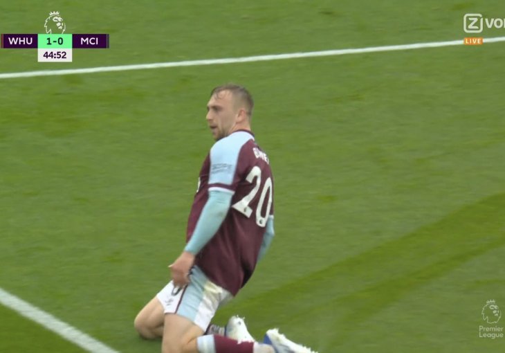 KAKAV ŠOK ZA GRAĐANE: West Ham ima duplu prednost na poluvremenu!