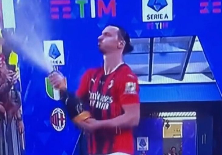 IBRA NAPRAVIO SPEKTAKL TOKOM PROSLAVE NASLOVA U rukama šampanjac, a u ustima...