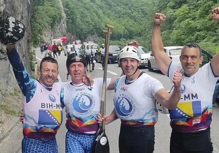 Reprezentativci BiH iz Banje Luke postali vicešampioni svijeta u raftingu, a zajedno imaju 170 godina