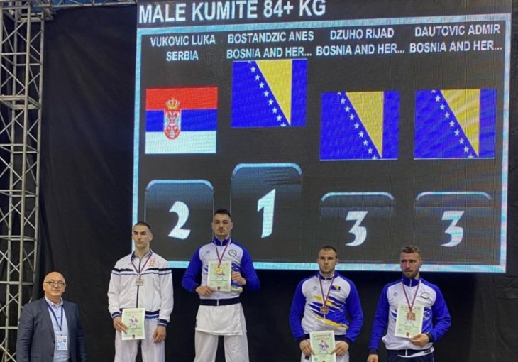 BOSNA I HERCEGOVINA IMA NOVOG ŠAMPIONA: Anes Bostandžić postao prvak Balkana u karateu