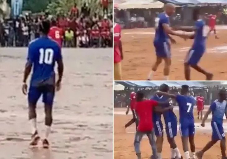 ZAISTA JE POSEBAN: Dok druge zvijezde uživaju na jahtama on se vratio kući i igra fudbal u blatu u svom selu