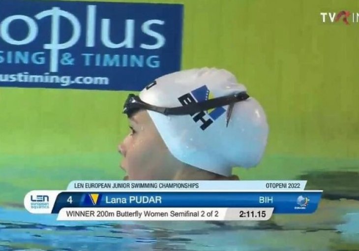 Lana Pudar se rutinski plasirala u finale na 200 metara delfin