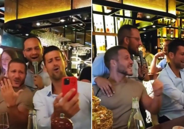 NEVIĐENA FEŠTA U KAFANI Đoković zapjevao veliki hit Tome Zdravković, ludo se provodio poslije dočeka