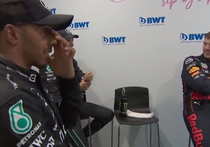 Verstappen i Hamilton se smijali strategiji Ferrarija u Mađarskoj (VIDEO)