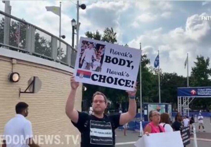 NESTVARNE SCENE U NEW YORKU: Amerikanci protestovali zbog Đokovića, sve BRUJILO Novak, Novak! VIDEO