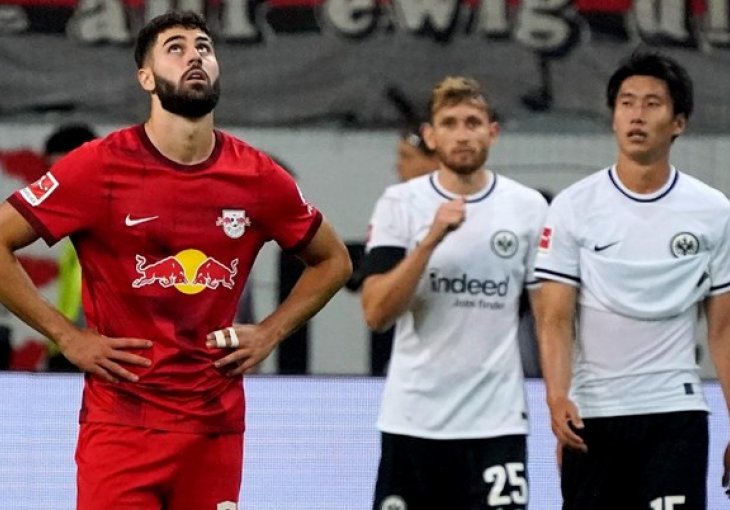 Olmo napustio teren zbog povrede: Eintracht razbio Leipzig u sudaru bivših dinamovaca