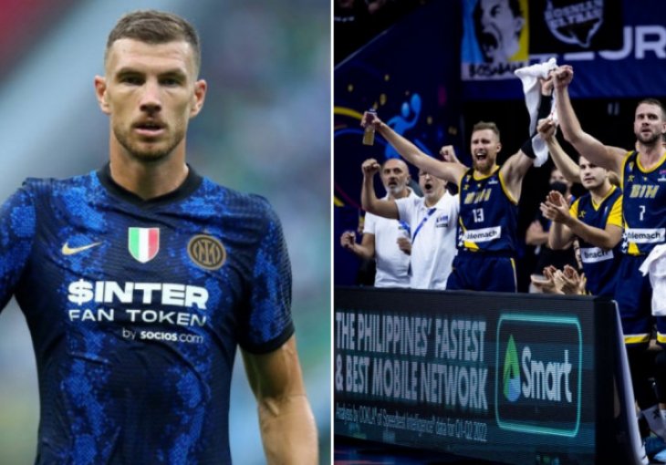 E BOGA MI, GOLEMO! OGLASIO SE I EDIN DŽEKO: Evo šta je poručio nakon senzacionalne pobjede košarkaša