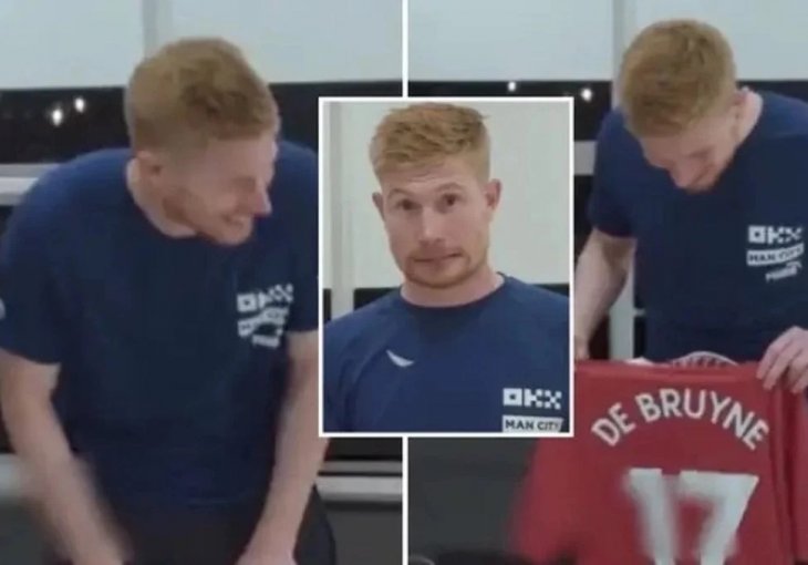 De Bruyneu su poklonili dres Manchester Uniteda: USLIJEDILA EPSKA REAKCIJA I SAMO JEDNO PITANJE