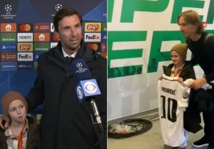 Tragedija je obilježila život ovog sedmogodišnjeg dječaka, Modrić i Srna su ga bar nakratko usrećili