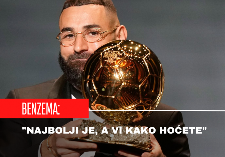 BENZEMA ITEKAKO UVRIJEĐEN UPRKOS ZLATNOJ LOPTI: Najbolji je na svijetu, a vi svoje nagrade dajte kome hoćete