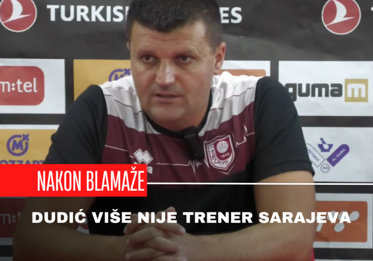 NAKON NEVIĐENE SRAMOTE: Feđa Dudić više nije trener Sarajeva!