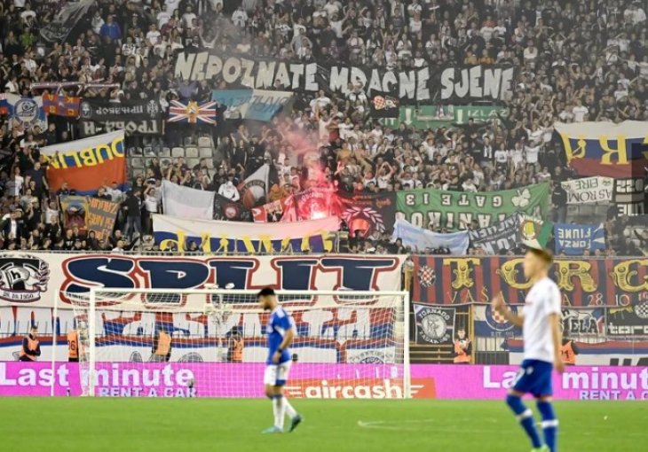Klub iz BiH oštro reagovao zbog zapaljene zastave tokom derbija u Splitu: 