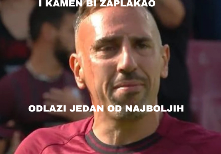 I KAMEN BI ZAPLAKAO: Ribery po posljednji put izašao na teren, a onda je vidio šta se dešava