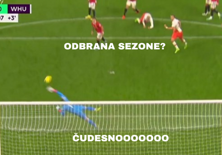 ČAK SU I UNITEDOVI NAVIJAČI SE UHVATILI ZA GLAVU, A ONDA SE UKAZAO ON: Pogledajte kako je čudesni De Gea spasio Crvene đavole u 94. minuti