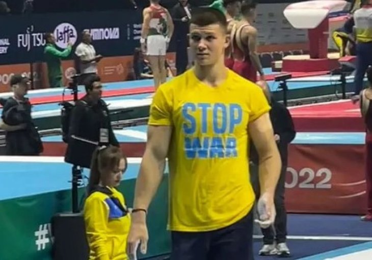 Ukrajinac na takmičenje došao s porukom na majici o zaustavljanju rata, ubrzo ga dočekao 