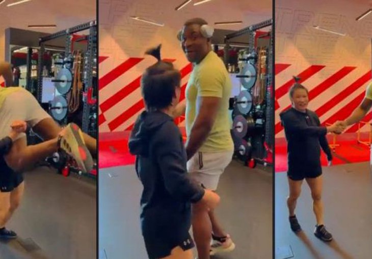 KAKVA SNAGA U ŽENI Podigla je gorostasa kao da je od pera, ni on nije mogao da vjeruje VIDEO