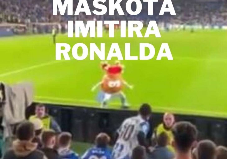 NAJLUĐA MASKOTA Imitiran je Ronaldo, navijači su ispoštovali VIDEO