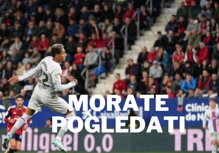 KO JE PROPUSTIO, MORA POGLEDATI Evo fantastičan gol kojim je Barcelona s igračem manje došla do pobjede 