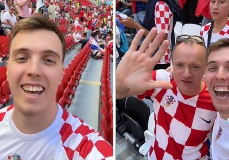 MILION PREGLEDA  Srbijanski youtuber gledao utakmicu s Marokom u hrvatskom dresu, pogledajte atmosferu