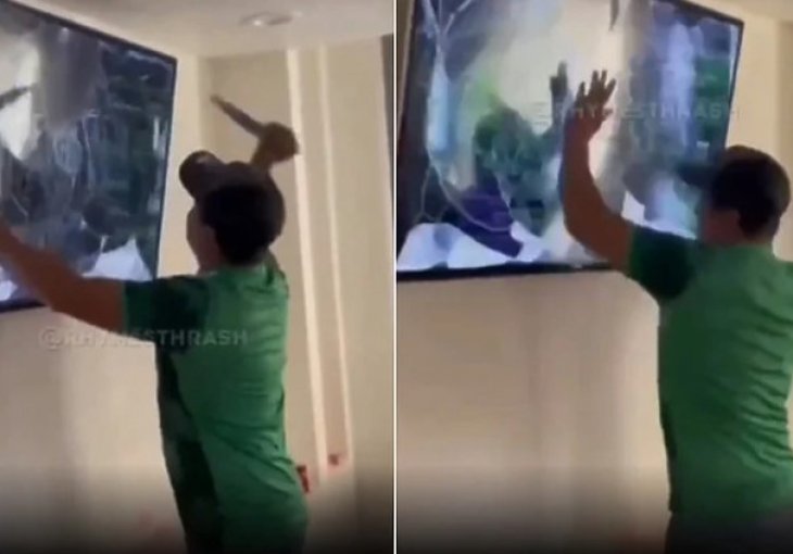Koliko ispadanje reprezentacije može zaboljeti, najbolje pokazuje snimak ovog navijača ispred TV-a