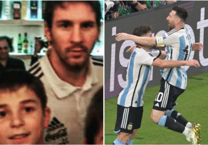 ISPUNJENJE SNA: Kao dječak ga je molio za fotografiju, a sada mu je Messi trčao u zagrljaj nakon gola