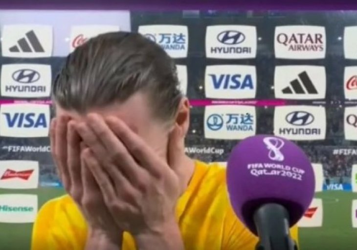 Fudbalske emocije: Australac je davao intervju nakon utakmice, a onda je briznuo u plač usred rečenice VIDEO
