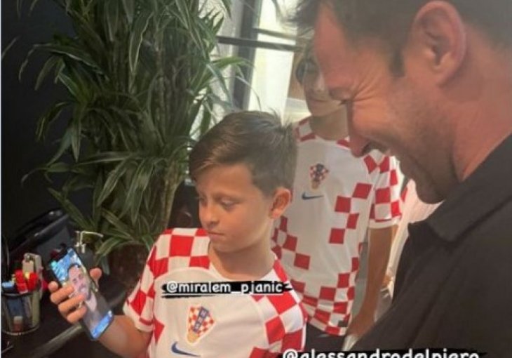 Pjanić podijelio fotografiju: Sin Edin u dresu Hrvatske sa legendarnim Del Pijerom