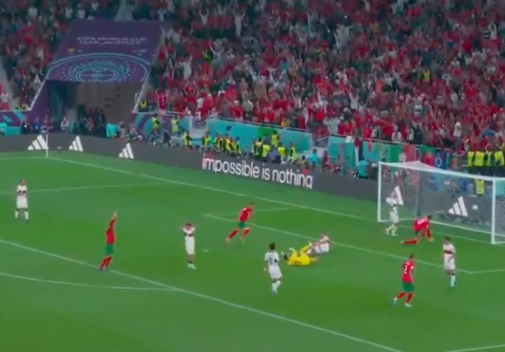 GOOOOOOOOOOOOOOOOL, MAROKO VODI PROTIV PORTUGALA Proključao je stadion VIDEO