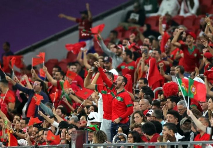 Marokanci napravili nestvarne scene ispred stadiona u Dohi
