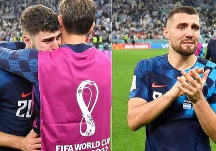 Hrvati uz fotografije uplakanih igrača poručili: Zato što nam je tako stalo, zato toliko boli