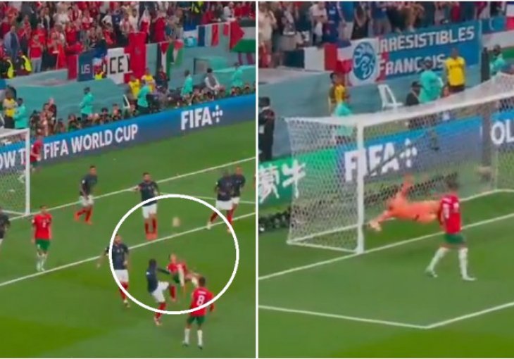 OVO JE TREBAO BITI GOL TURNIRA: Bio je to spektakularan pokušaj Marokanca, Francuzi su imali MNOGO SREĆE