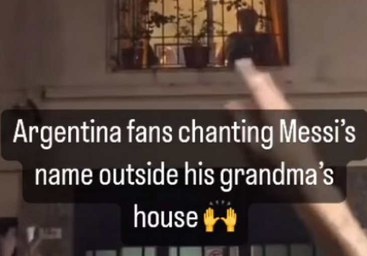 IMA LI KO OTKAČENIJI: Hiljade Argentinaca pjeva Mesijevoj baki ispod prozora