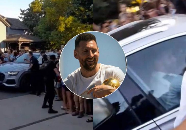 POTPUNI HAOS ISPRED MESIJEVE KUĆE: Policija zadržavala masu, jedva ušao u dom kroz garažu - DELIRIJUM u Rozariju!