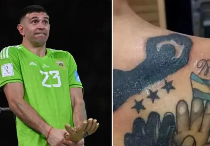 Navijačica Argentine uradila tetovažu golmana Martineza, na kraju je morala ispravljati grešku