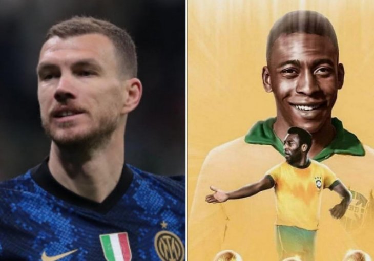 Edin Džeko se oprostio od legendarnog Pelea