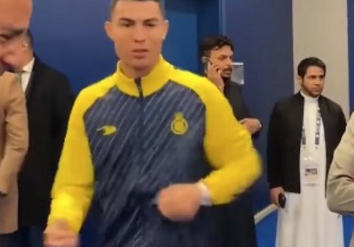 KOGA TO RONALDO IMITIRA? Slavnog fudbalera dosad niste vidjeli u ovakvom izdanju - OD SMIJEHA NATJERAO SVIMA SUZE NA OČI! (VIDEO)