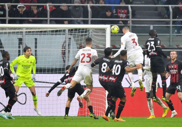 TAHIROVIĆ DOBIO ZNAČAJNU MINUTAŽU: Milan ispustio dva gola prednosti, Roma se spasila u nadoknadi