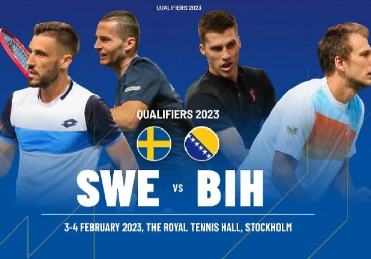 Ovo su sastavi za najvažniji Davis Cup duel u historiji reprezentacije BiH